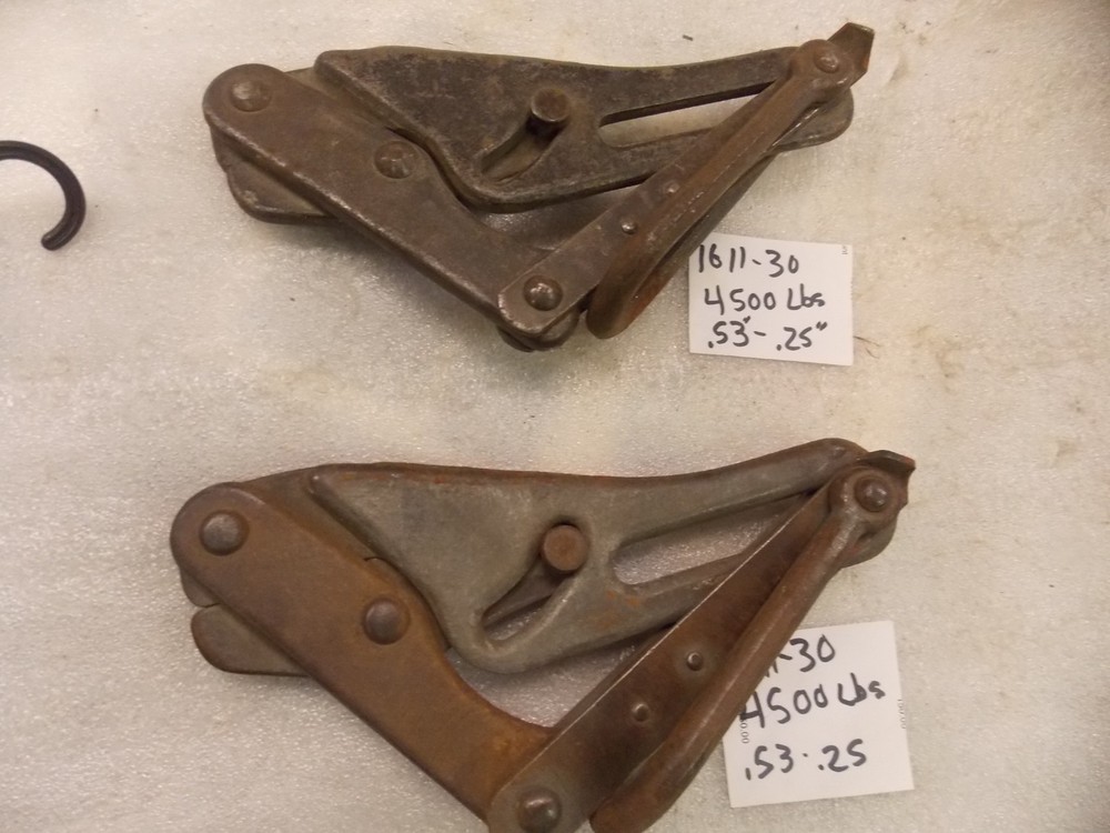 Klein Tools 1611-30 Grip Bare Wire Rope Cable .53" - 25" Puller 4500lb Lineman