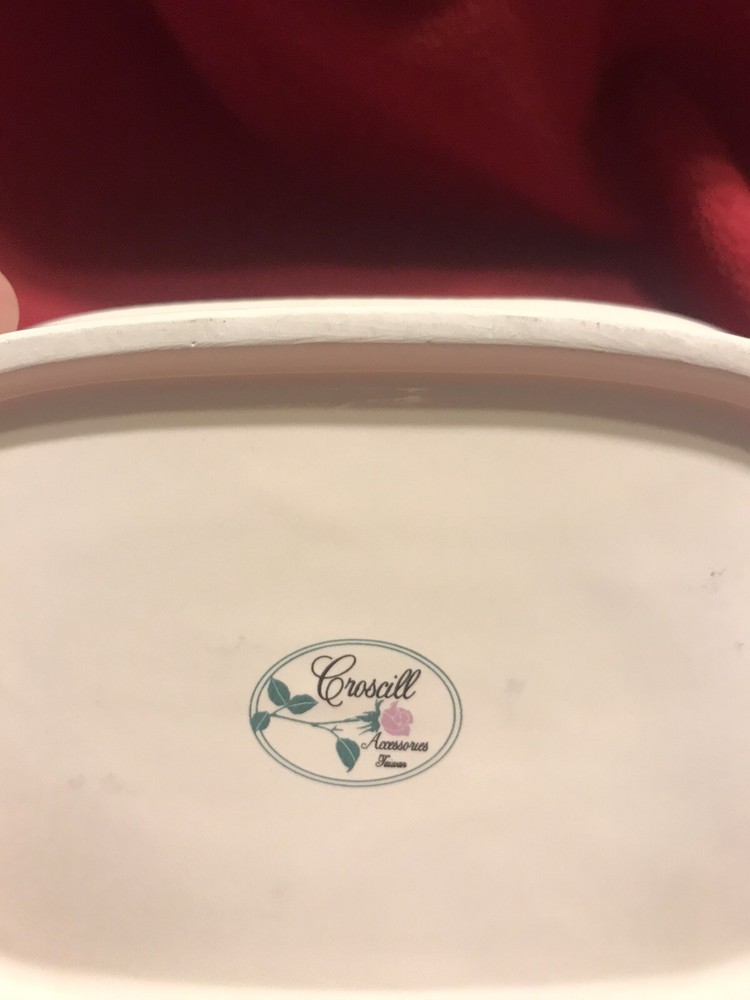 Croscill Floral NELSON Bathroom  Soap Dish  EUC