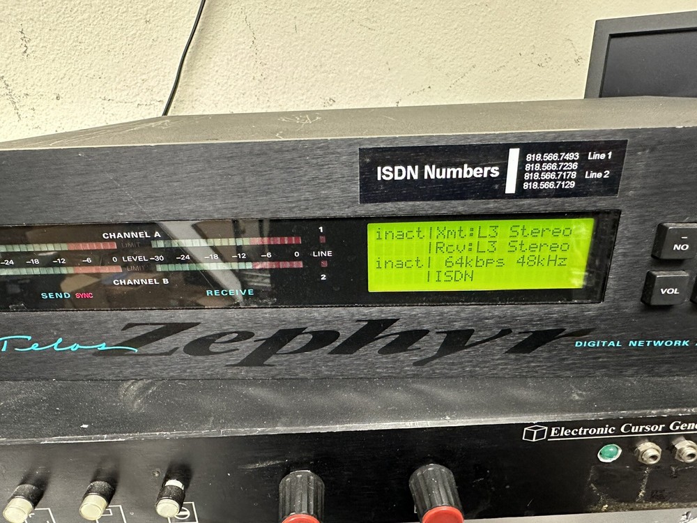 Telos Zephyr Digital Network Audio Transceiver Tested and Working