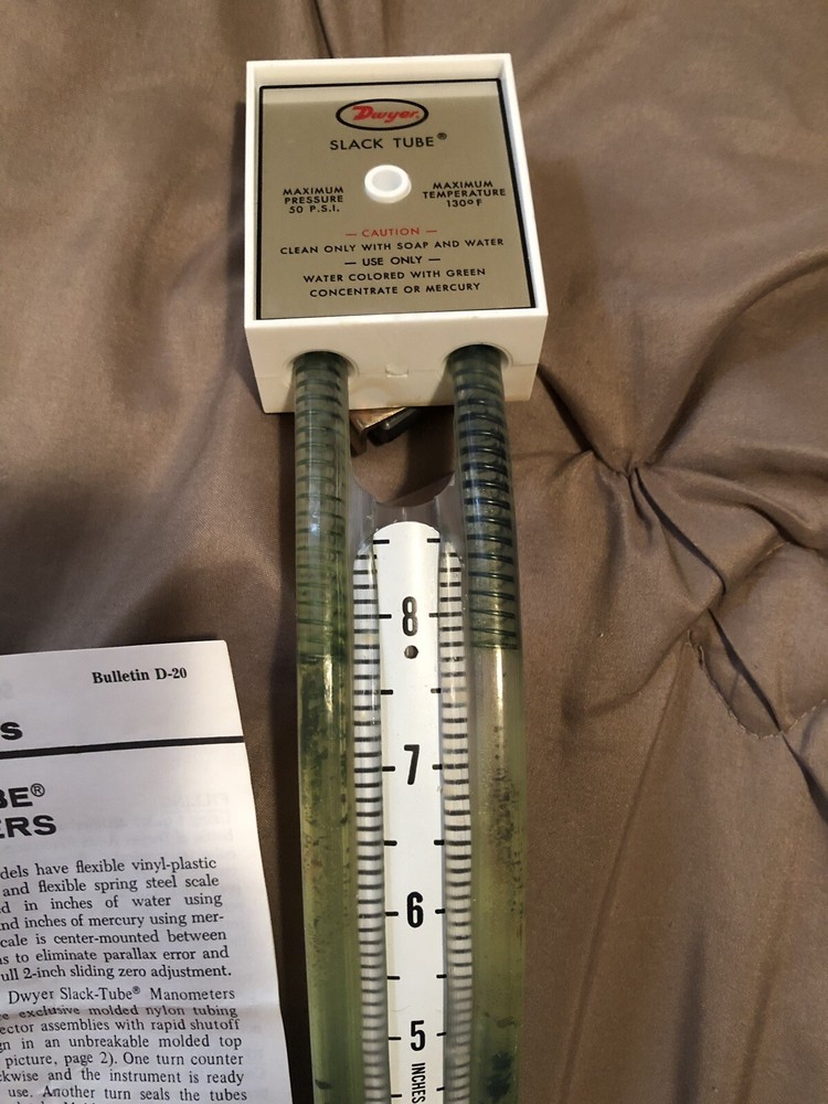 Dwyer Slack Tube Manometer