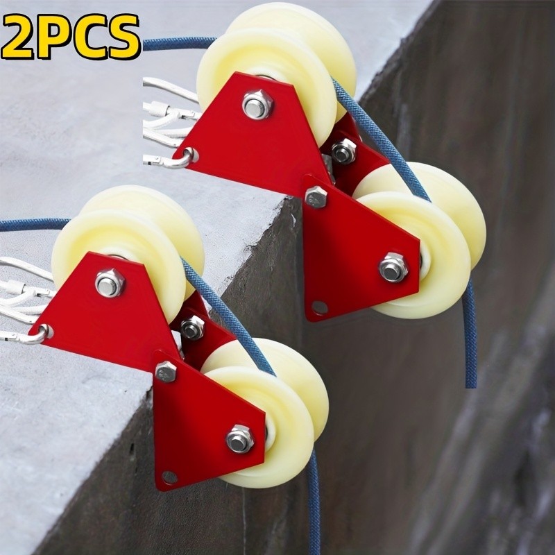 Multi-Functional Stylish 2PCS Heavy-Duty Foldable Manual Pulley System with Hook
