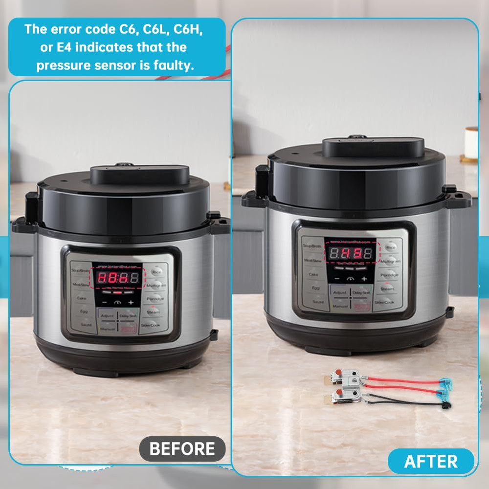 2-Pack Pressure Sensor Replacement – Pressure Switch Compatible with Instant Pot