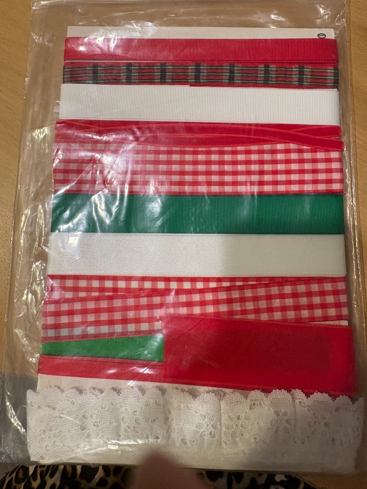 Christmas stocking kit - ribbons
