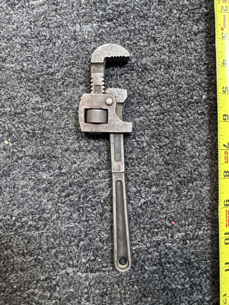 PFXTD Adjustable Wrench METAL Handle, 8", USA