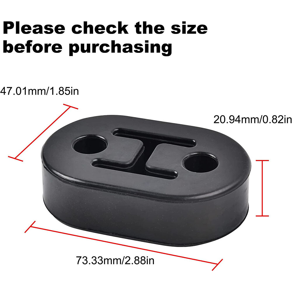 4PACK Heavy Duty Rubber Exhaust Tail Pipe Mount Bracket Hanger Bushing Insulator