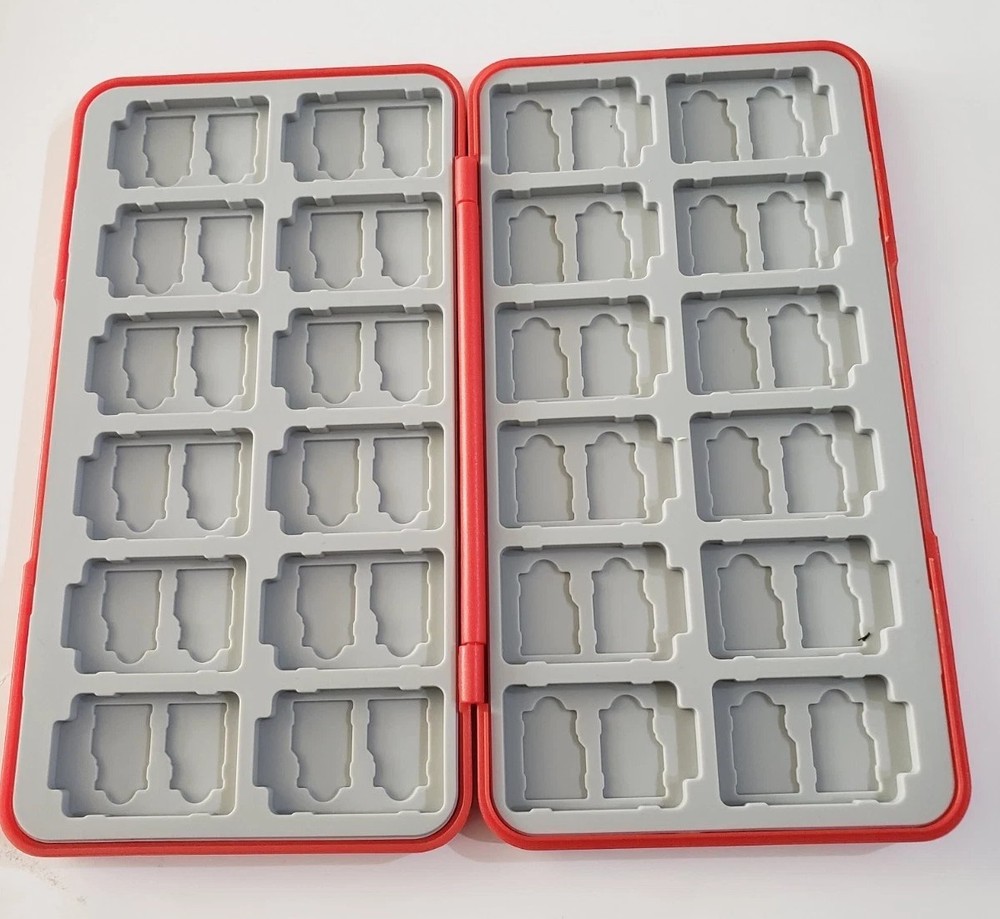 24 Storage Game Card Box for Switch/Switch Lite Red Mario