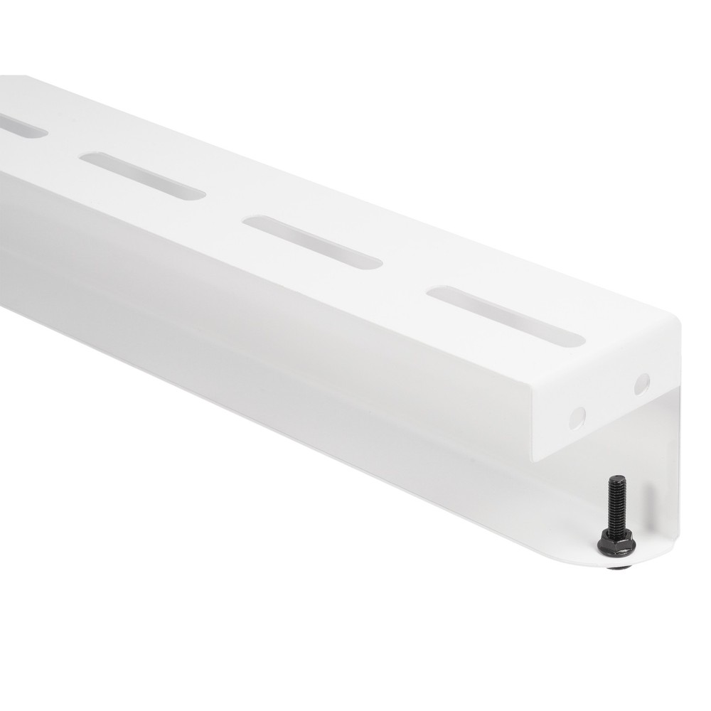 White Overhead Garage Ceiling Storage Racks Bin Organization System Heavy Duty