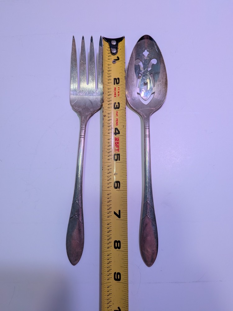 Oneida Community Lady Hamilton Serving Spoon And Fork