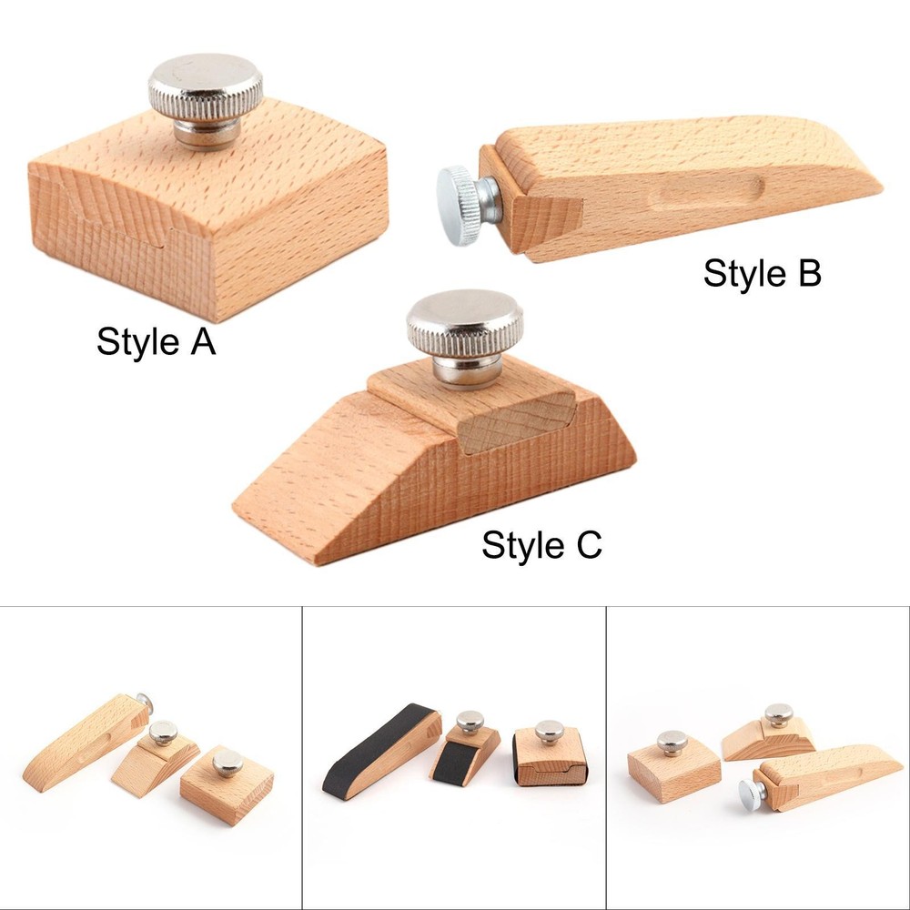 Wooden Sanding Set, Finishing Tool for Leather Craft Work