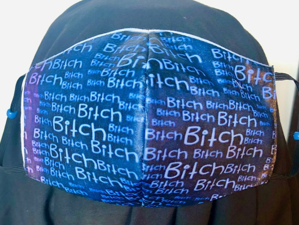 ***B#tch*** REVERSIBLE Cotton Face mask (handmade)