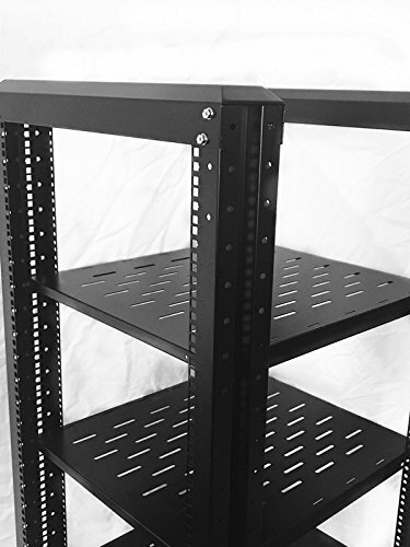 27U 4 Post 19"Open Frame Server Width 24" install Deep and 2 fixed shelves