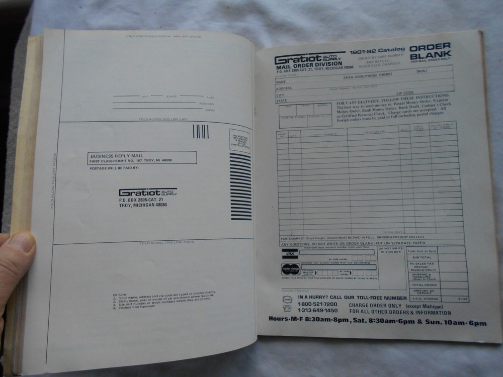 GRATIOT AUTO SUPPLY CATALOG-(1981-82)