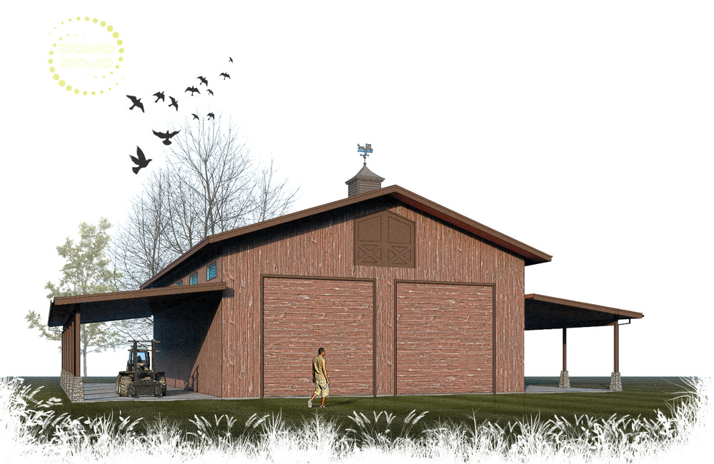 Rustic Barn Agricultural Building Plans – PDF Downloadable Blueprint