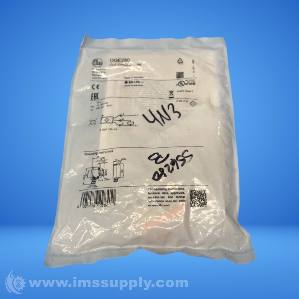 Ifm OGE280 35mm Dark On Rectangular Photoelectric Sensor Receiver FNFP