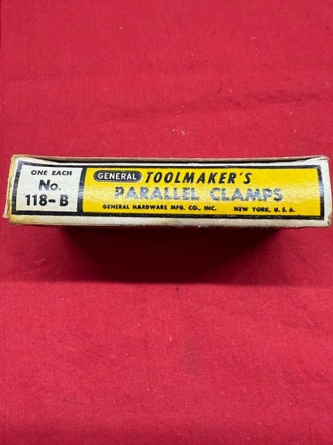 General Tools No. 118-B Toolmaker's Parallel Clamp, 1-3/4" Capacity -Vintage!