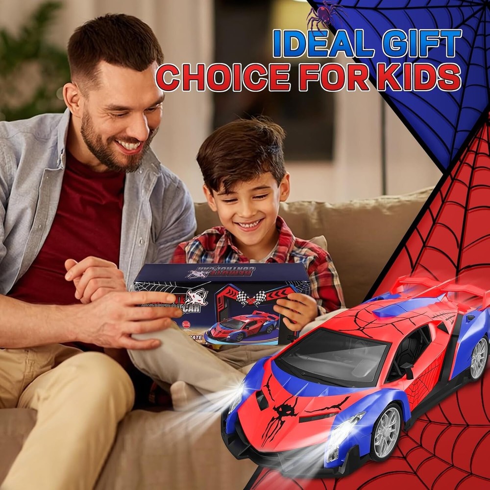 Spider Remote Control Car, Fast RC Car Toy with Light & Controller