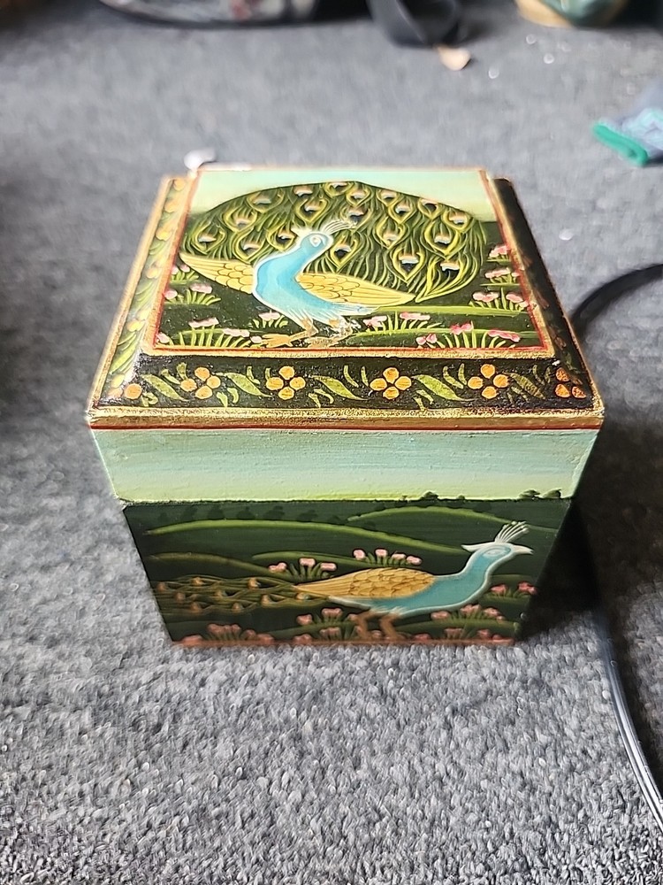 Peacock Trinket Box