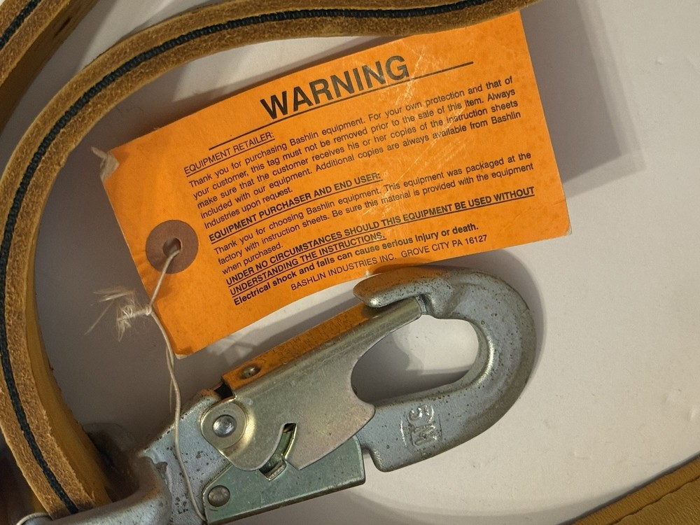 Bashlin 78C-2L 78" Leather Linemen Pole Strap