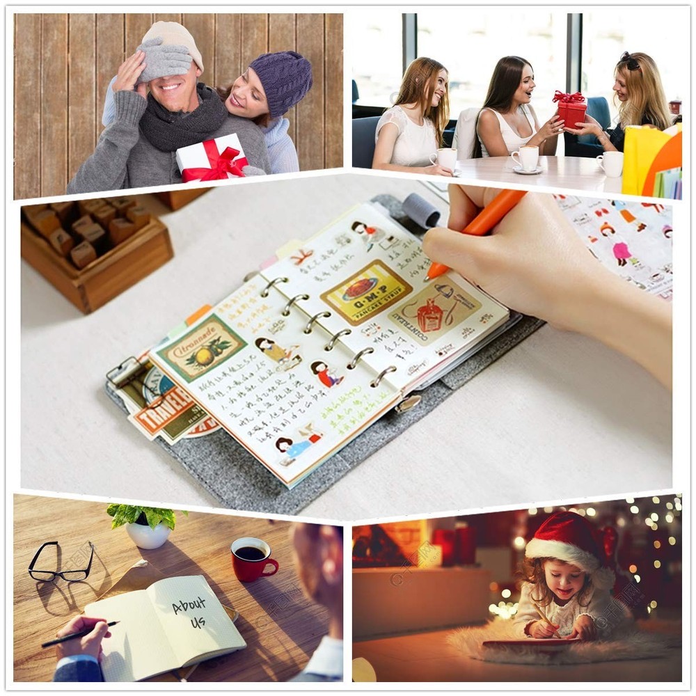 A7 Planner Refill,4 Pcs per Set, 360pages, Grid Mattrix A7, Matrix