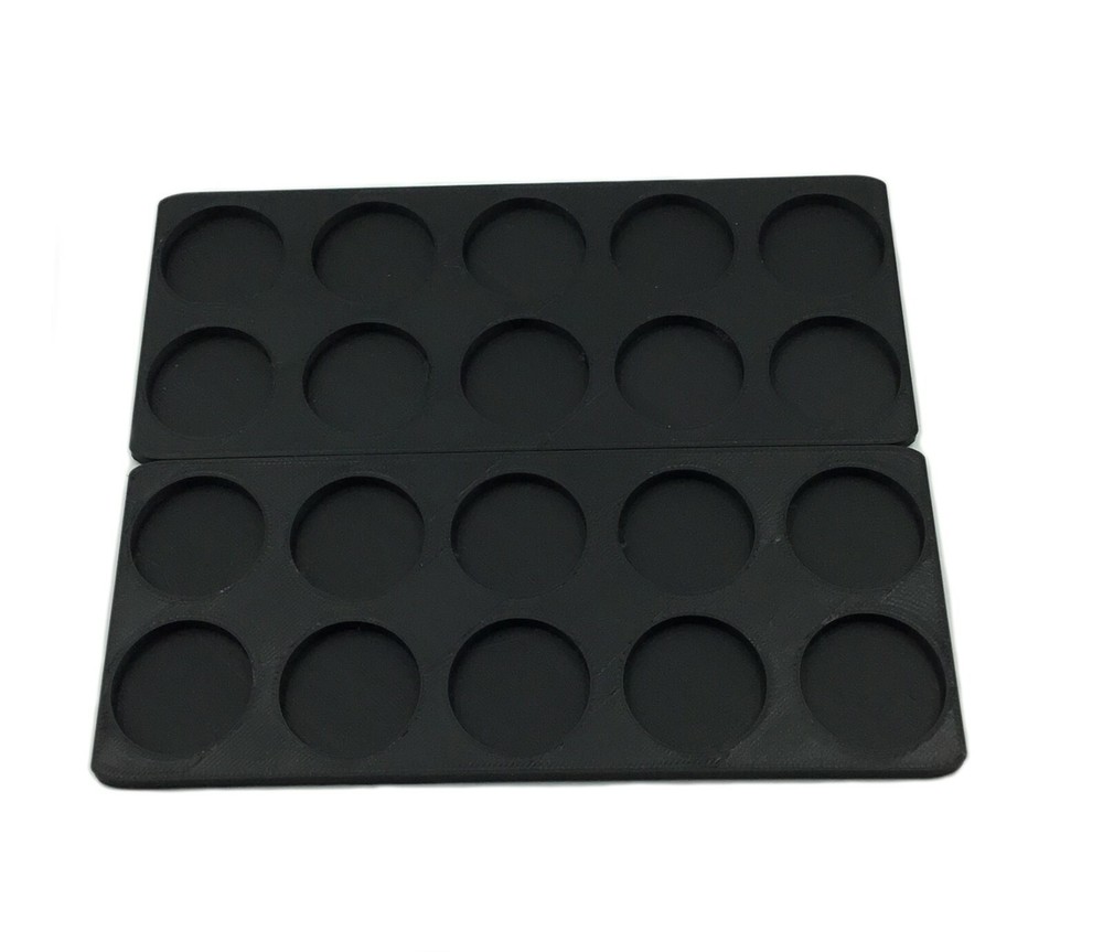 25mm 10 Models Rectangular Movement Tray | High Quality | Great for Miniatures