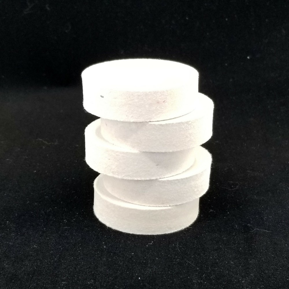 Solid Felt Buffing Wheel 2" x 1/2" Medium Polishing Wheels - Pack of 5 Pieces