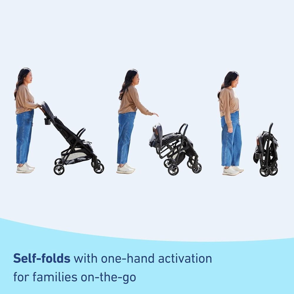 Graco Ready2Jet Compact Metal Stroller Kingston Automatic Fold & Self-Standing