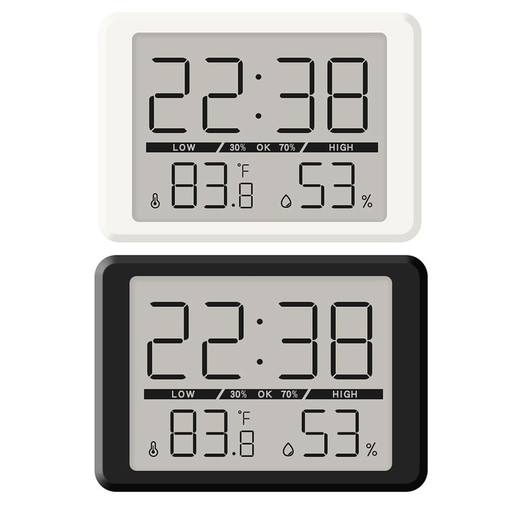 Compact Temperature and Humidity Display Clock with Magnetic Functionality