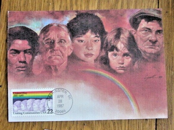 UNITED WAY CENTENNIAL  1987  FLEETWOOD FD MAXIMUM CARD