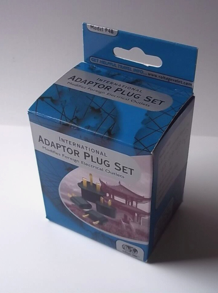 International Adaptor Plug Set.  4 adaptor plugs.  New.