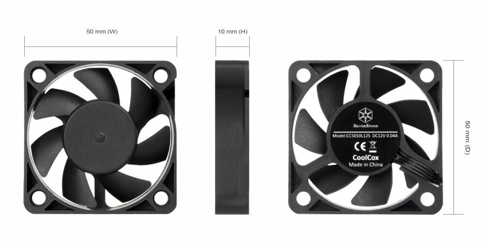 Silverstone SST-FTF5010B High Performance Tiny Form Factor 50mm HDB Fan