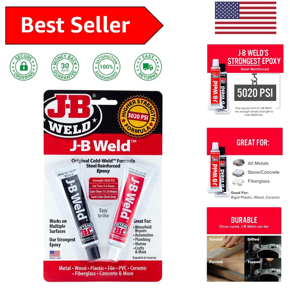 2 oz  Cold-Weld Epoxy - Fast Setting, Multi-Surface Adhesive for Repairs