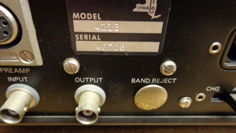 Ithaco Electronic Filter Model 4213