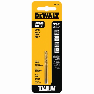 Titanium Drill Bit, 5/64 In. - DW1305
