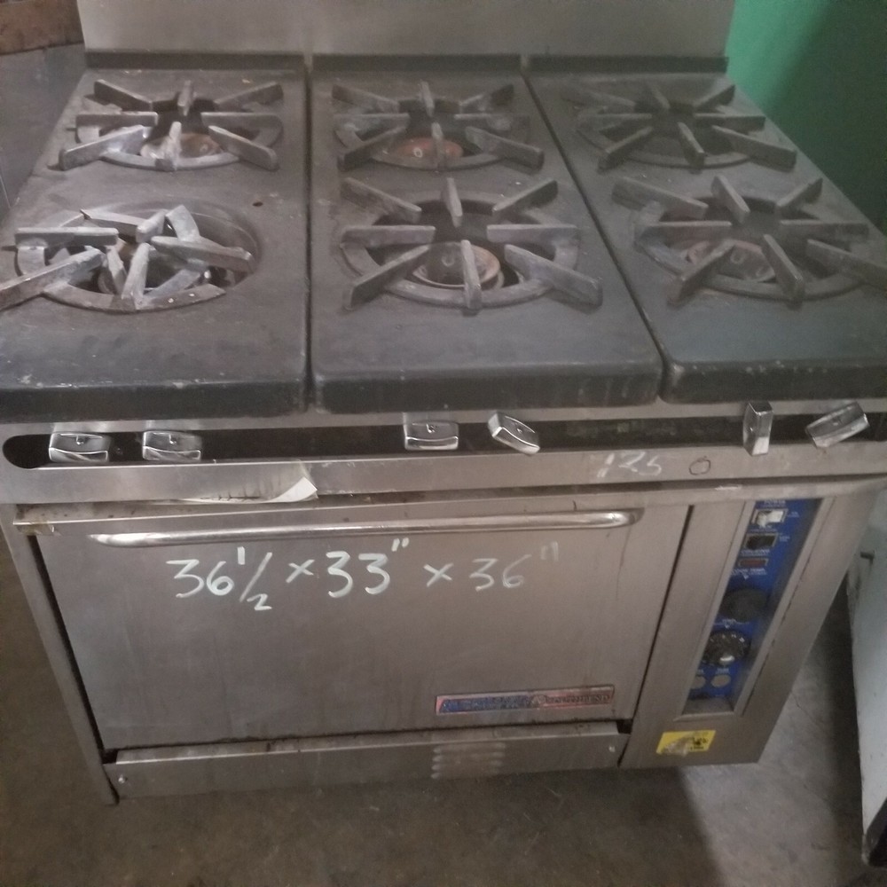 COMMERCIAL RANGE AND CONVENTIONAL OVEN
