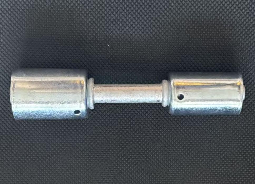 A/C BEADLOCK CRIMP ON AC FITTING STRAIGHT SPLICER #6 TO #8 STEP UP/DOWN BL6105