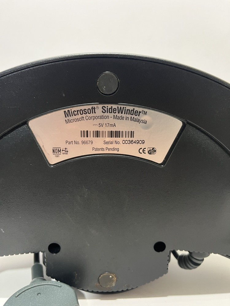 Microsoft Sidewinder Joystick No. 96679 Flight Simulator Control Video Game Pad