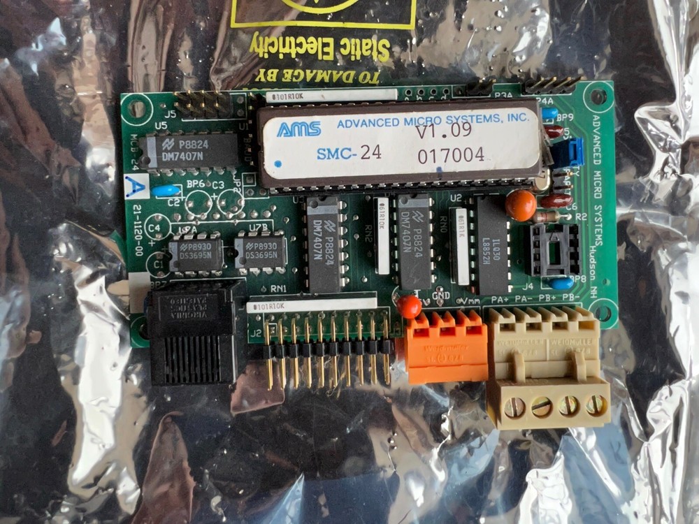 ADVANCED MICRO SYSTEMS AMS SMC-24 MOTOR CONTROL BOARD MCB-24 FIRE LITE USA