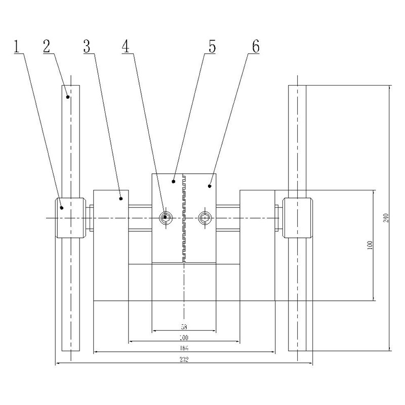 HJJ-07 Force-Test Clamps Block Material Pushing Pulling Force Testing Fixture