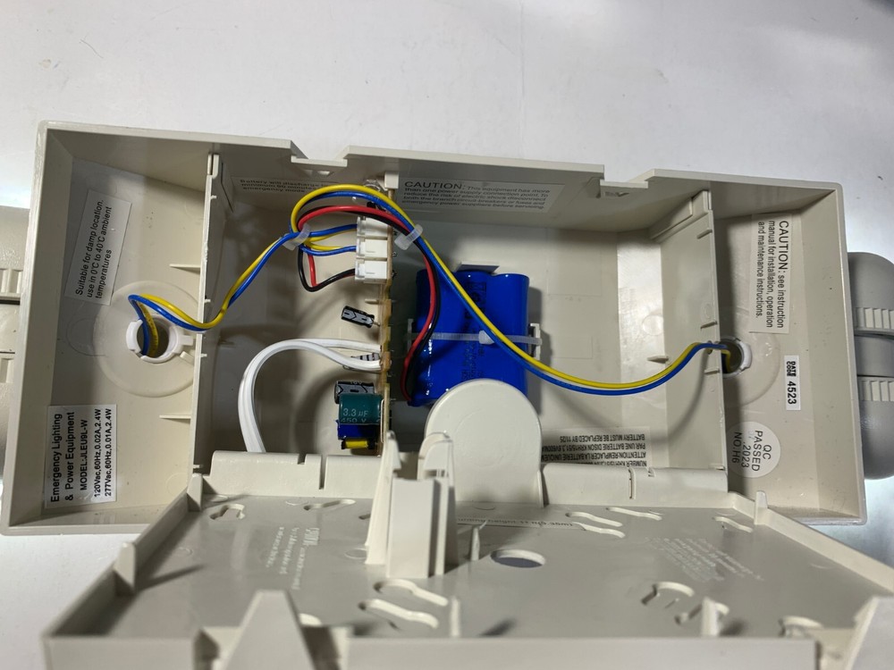 LED Emergency Exit Light Battery Backup & Adjustable Two Heads, UL 924-Listed