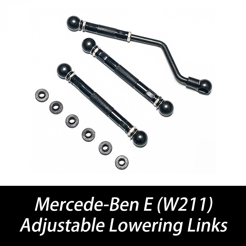 FOR MERCEDES BENZ E CLASS ADJUSTABLE LOWERING LINKS SUSPENSION KIT W211 E63 E500