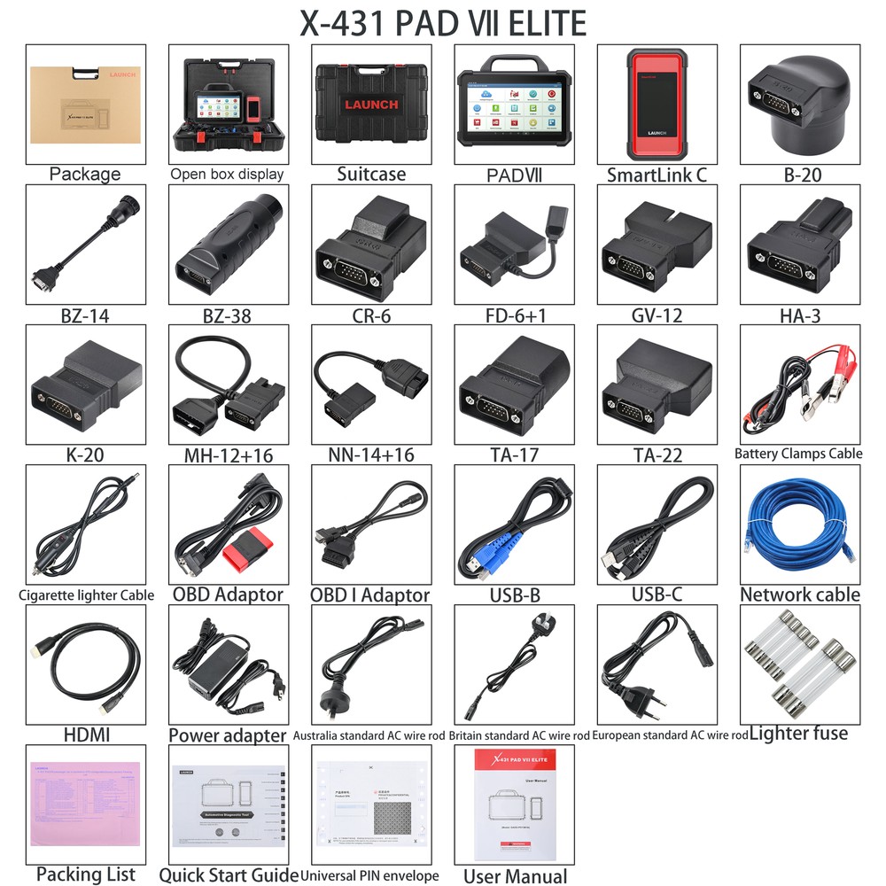 LAUNCH X431 PAD VII ELITE PAD 7 PRO Diagnostic Scanner Key Programming Coding
