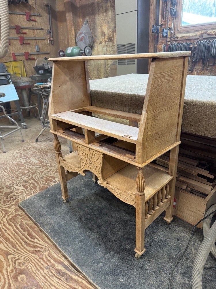 Antique Oak Cowboy Desk