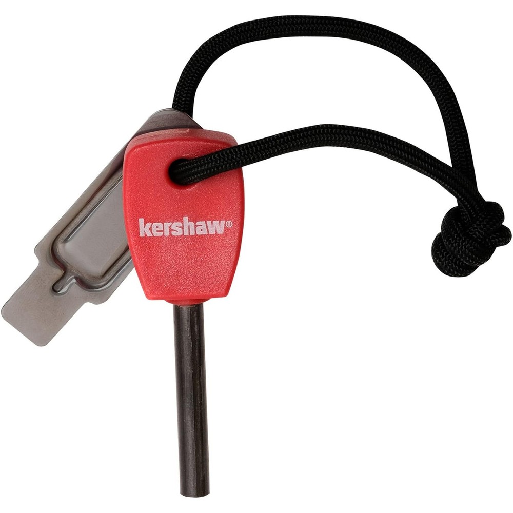 KERSHAW Fire Starter Tool (1019) - Magnesium Fire Starter, Up To 3000 Strikes