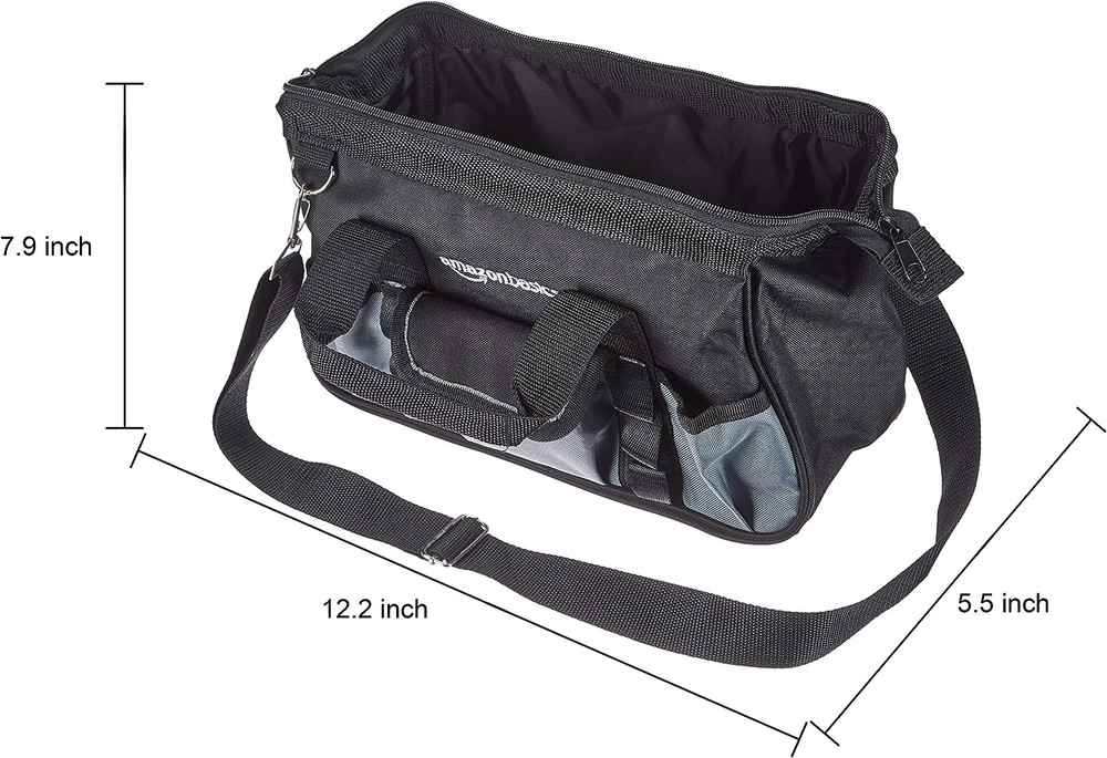 Durable Wear-Resistant Tool Storage Bag with Adjustable Shoulder Strap, Portable