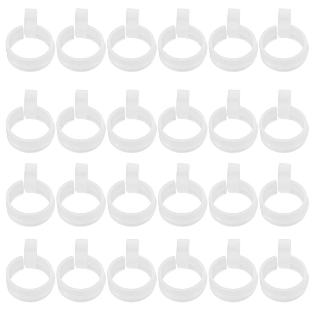 100 Pcs Plastic Hooks for Hanging Windproof Hanger Clothes Drying Rack Clip