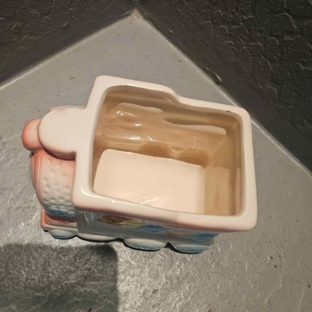 Ceramic Baby Train Planter Pot 5" x 3"