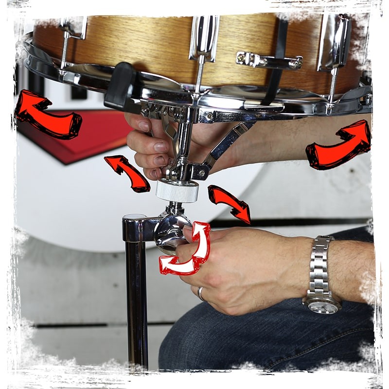 GRIFFIN Concert Stand Drum Stands 2-PACK | Adjustable Percussion Hardware Holder