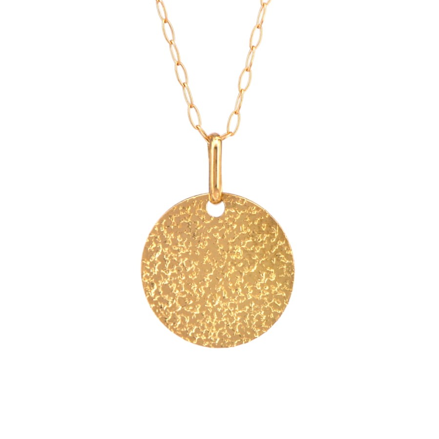 Initial Coin Necklace (50 cm) /a0219