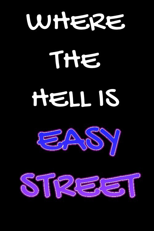 Where The Hell Is Easy Street Keep Looking Buddy -MAGNET