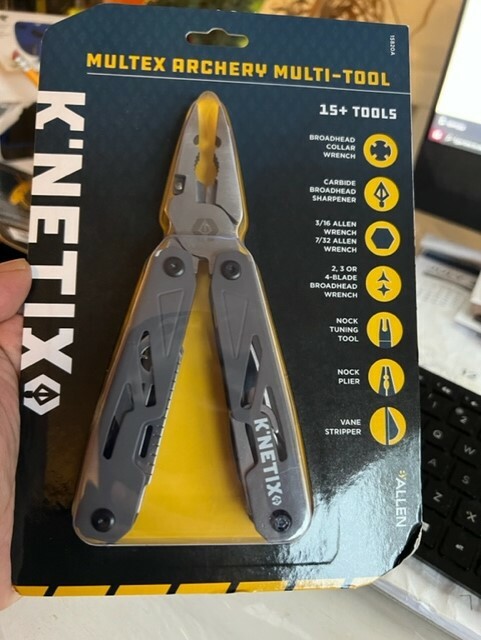 Allen K’netix Multex Archery Multi-Tool 15+ Tools Wrench Sharpener Nock Tuning